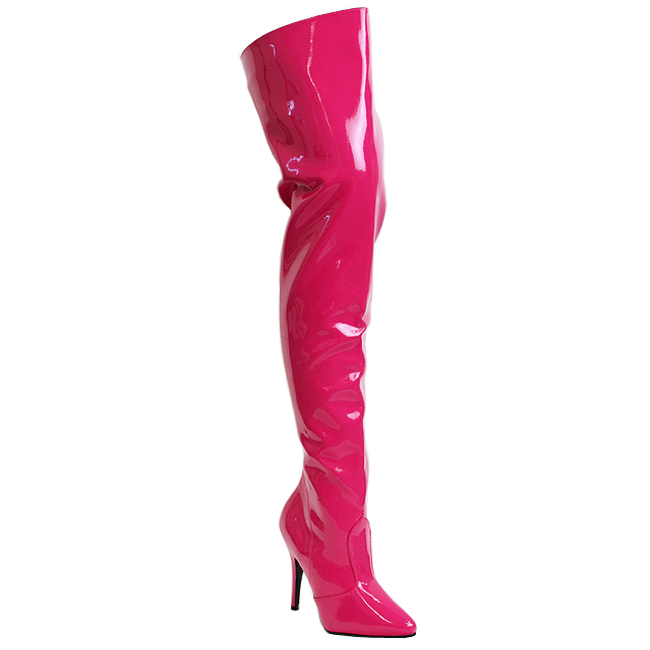 SEDUCE-3010 botas altas largas fucsia talla 37 - 38